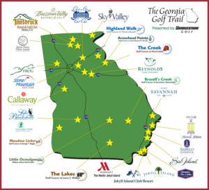 The Georgia Golf Trail Map